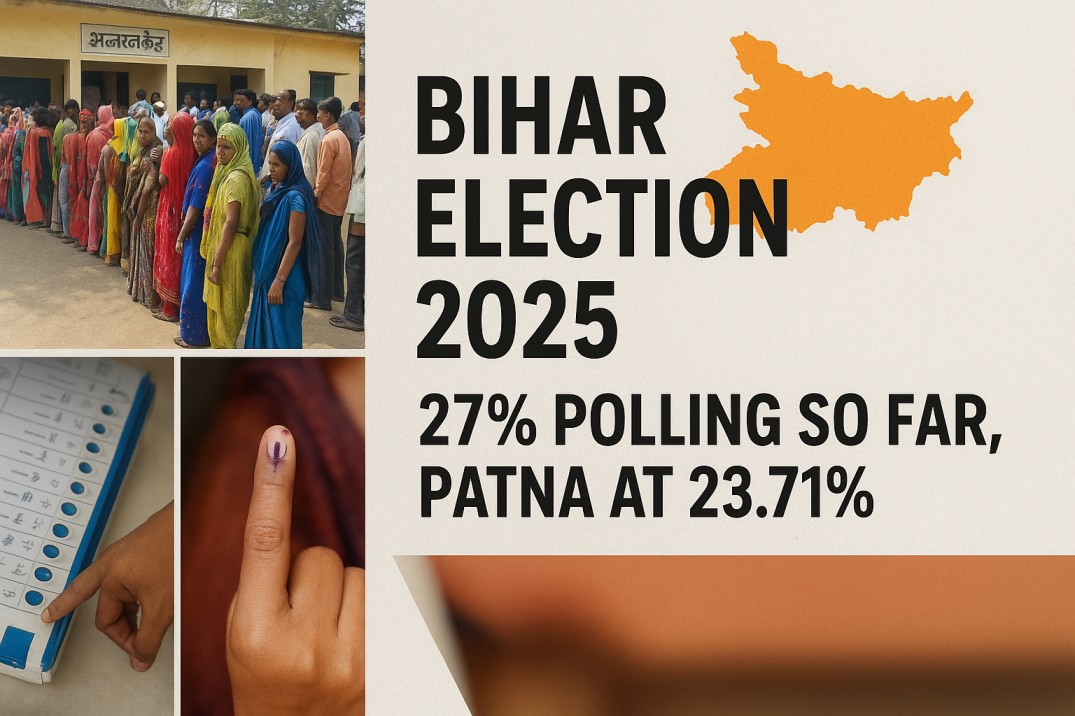 Bihar Election 2025: 27% Polling So Far