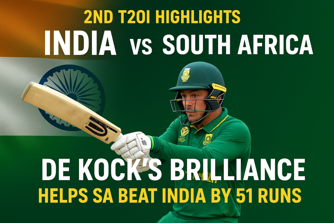 IND vs SA 2025 Series: SA Beat India by 51 Runs in 2nd T20I