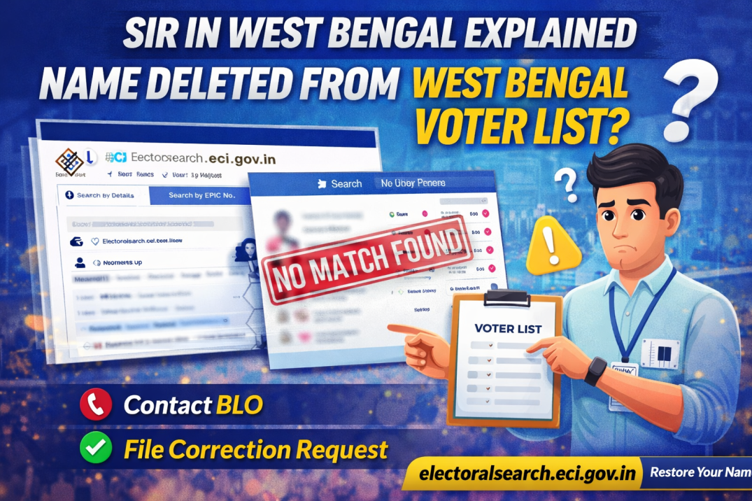 West Bengal Voter List: What to Do If Your Name Is Deleted