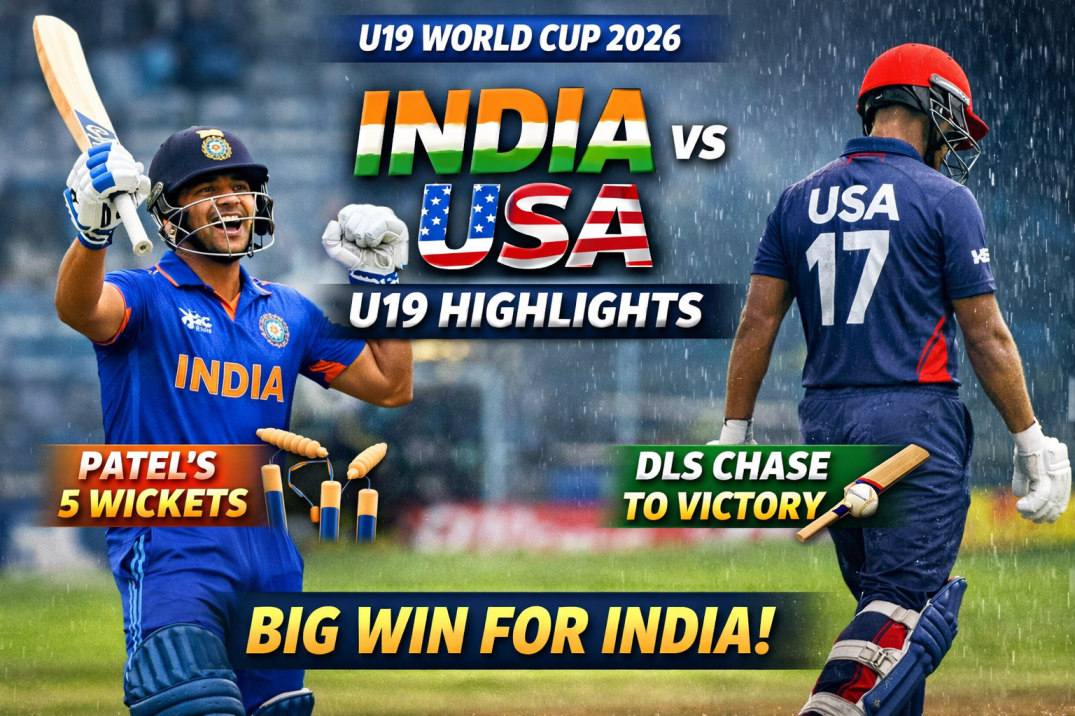 India vs USA U19 Highlights: India Register Big Win